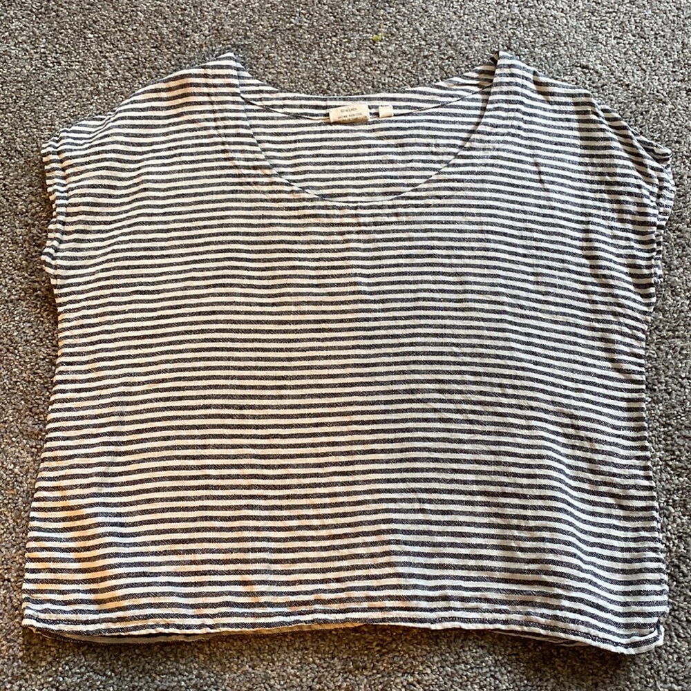 Tiger Owl linen dolman sleeve top - small